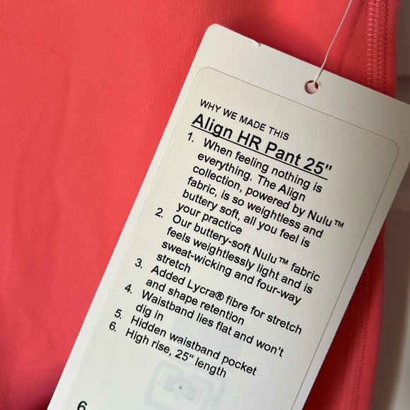 NWT Lululemon align HR pant “25 - Picture 7 of 9